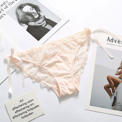 Silky Lace Bow Comfort Briefs-