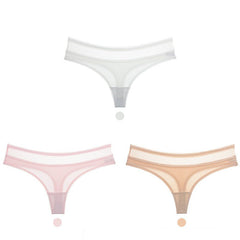 Cotton low-rise seamless women's briefs 3 pieces-