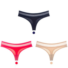 Cotton low-rise seamless women's briefs 3 pieces-