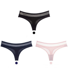 Cotton low-rise seamless women's briefs 3 pieces-