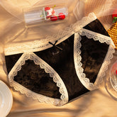 Breathable Cotton Lace Comfort Panties-