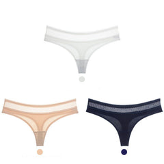 Cotton low-rise seamless women's briefs 3 pieces-