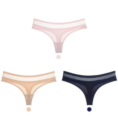 Cotton low-rise seamless women's briefs 3 pieces-
