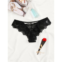 Floral Lace Thong for Women-