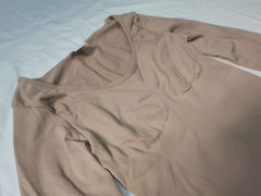 Large Hip Lifting Seamless Long-Sleeve Bodysuit Jumpsuit-