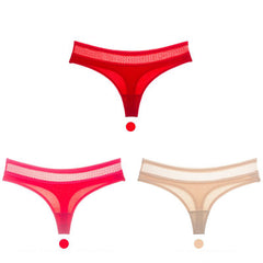 Cotton low-rise seamless women's briefs 3 pieces-