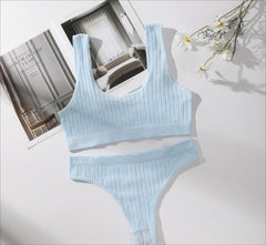 Trendy Seamless Yoga Sports Set-