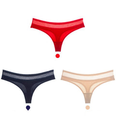 Cotton low-rise seamless women's briefs 3 pieces-