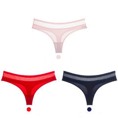 Cotton low-rise seamless women's briefs 3 pieces-