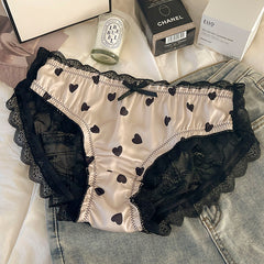 Elegant Heart-Shaped Lace Underwear For Women