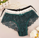 Seductive Mid-Rise Lace Women’s Briefs-