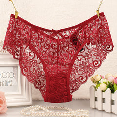 Seductive Mid-Rise Lace Women’s Briefs-