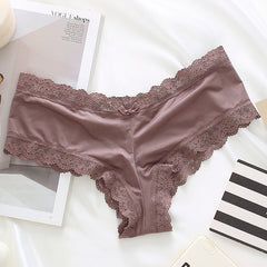 Elegant Lightweight Sheer Lace Panties-