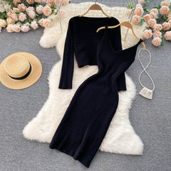 Trendy Vintage Two-Piece V-Neck Set-