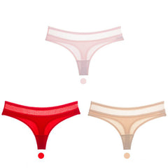 Cotton low-rise seamless women's briefs 3 pieces-