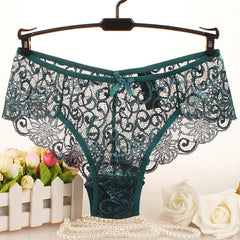 Seductive Mid-Rise Lace Women’s Briefs-