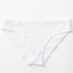 10 Pieces Luxury Breathable Lace Cotton Briefs-