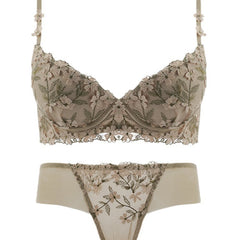 Elegant French Embroidery Lace Underwear For Women-