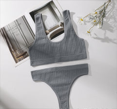 Trendy Seamless Yoga Sports Set-