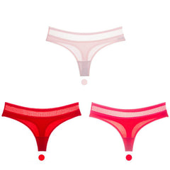 Cotton low-rise seamless women's briefs 3 pieces-