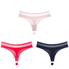 Cotton low-rise seamless women's briefs 3 pieces-