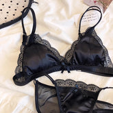 Elegant French Lace Lingerie Set-