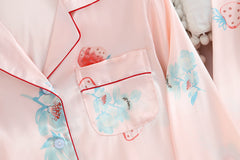 Natural Ice Silk Lounge Set-