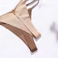 5PCS Seamless Buckle T-String Panties for Women JC