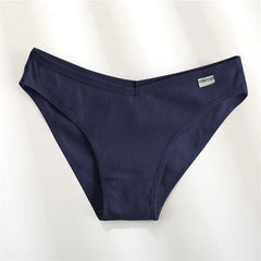 Navy blue underwear with a brand label on a white background