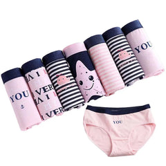 7 Pcs Women’s Cotton Printed Briefs Set
