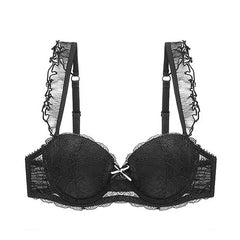 Chic Lace Embroidery Push Up Bra Underwear Lingerie