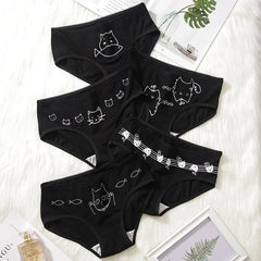 Cute Cartoon Cotton Daily Panties - 5 Pcs