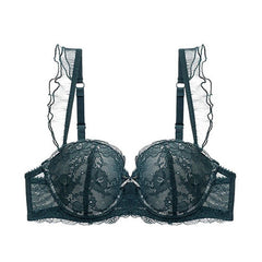 Chic Lace Embroidery Push Up Bra Underwear Lingerie