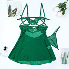 Cut-Out Lace Elegant Lingerie Set