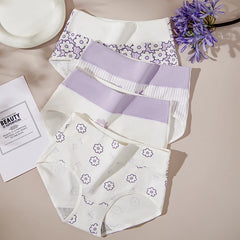 Women Cartoon Shaping Briefs 4pcs