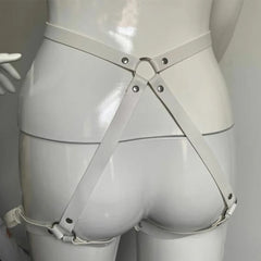 Women PU Leather Garter Harness