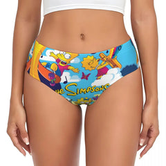 Cartoon Print Breathable Cotton Briefs
