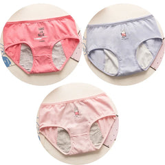 3 PCS Cute Leakproof Period Underwear Set