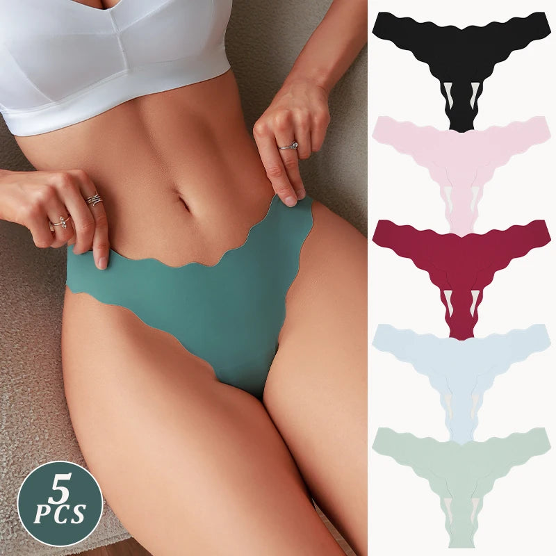 Person wearing teal underwear with color swatches on the side