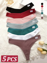 Waffle Knit Thong Panties 5-Pack