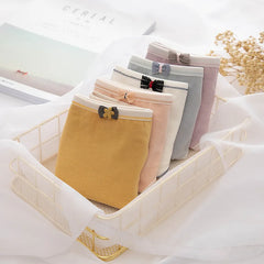 Sweet Bow Solid Cotton Briefs 5pcs