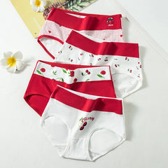 Women Cartoon Shaping Briefs 4pcs