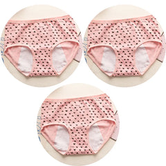 3 PCS Cute Leakproof Period Underwear Set