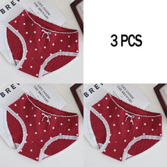 Cute Cotton Mid-Rise Panty Set 3 Pack