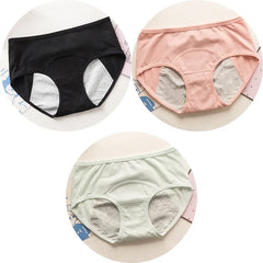 3 PCS Cute Leakproof Period Underwear Set