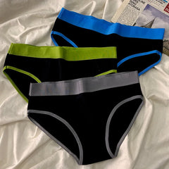 Cotton Smiley Print Mid Rise Briefs 3pcs