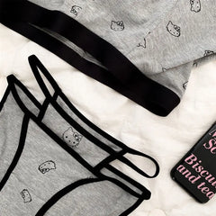 Cute Cartoon Couple Underwear Set