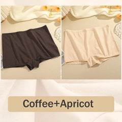 Two pairs of underwear, one black and one beige, on a neutral background with 'Coffee+Apricot' text.