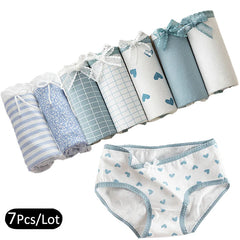 7 Pcs Women’s Cotton Printed Briefs Set