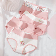 Women Cartoon Shaping Briefs 4pcs